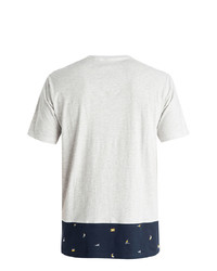 graues bedrucktes T-Shirt mit einem Rundhalsausschnitt von DC Shoes T-Shirt »Woodglen«