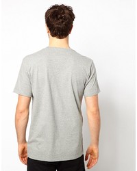 graues bedrucktes T-Shirt mit einem Rundhalsausschnitt von Denim & Supply Ralph Lauren
