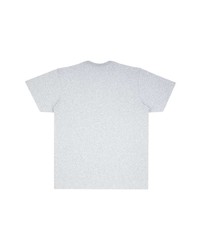 graues bedrucktes T-Shirt mit einem Rundhalsausschnitt von Supreme