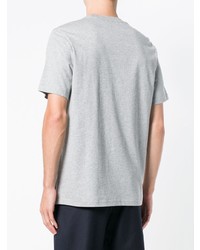 graues bedrucktes T-Shirt mit einem Rundhalsausschnitt von Ps By Paul Smith