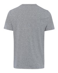 graues bedrucktes T-Shirt mit einem Rundhalsausschnitt von edc by Esprit