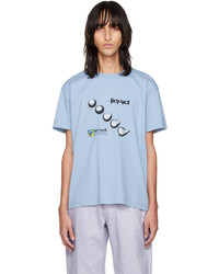 graues bedrucktes T-Shirt mit einem Rundhalsausschnitt von Eytys