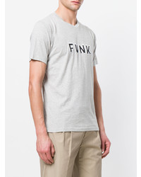 graues bedrucktes T-Shirt mit einem Rundhalsausschnitt von Bella Freud
