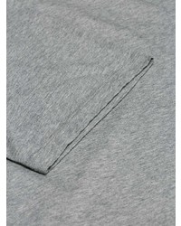 graues bedrucktes T-Shirt mit einem Rundhalsausschnitt von Maison Margiela