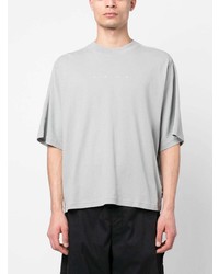 graues bedrucktes T-Shirt mit einem Rundhalsausschnitt von Stone Island Shadow Project