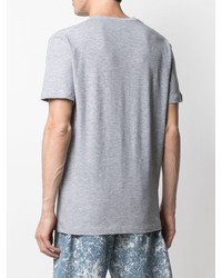 graues bedrucktes T-Shirt mit einem Rundhalsausschnitt von DSQUARED2