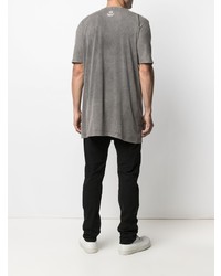 graues bedrucktes T-Shirt mit einem Rundhalsausschnitt von 11 By Boris Bidjan Saberi