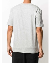 graues bedrucktes T-Shirt mit einem Rundhalsausschnitt von McQ Swallow