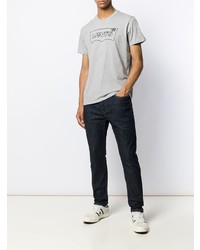 graues bedrucktes T-Shirt mit einem Rundhalsausschnitt von Levi's