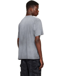 graues bedrucktes T-Shirt mit einem Rundhalsausschnitt von Nemen