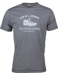 graues bedrucktes T-Shirt mit einem Rundhalsausschnitt von High Colorado