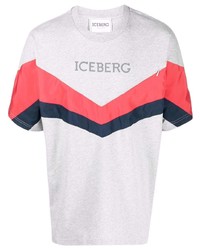 graues bedrucktes T-Shirt mit einem Rundhalsausschnitt von Iceberg