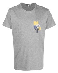 graues bedrucktes T-Shirt mit einem Rundhalsausschnitt von Isabel Marant