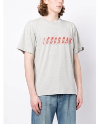 graues bedrucktes T-Shirt mit einem Rundhalsausschnitt von Icecream