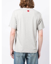 graues bedrucktes T-Shirt mit einem Rundhalsausschnitt von Icecream