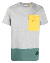 graues bedrucktes T-Shirt mit einem Rundhalsausschnitt von JW Anderson