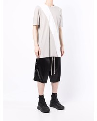 graues bedrucktes T-Shirt mit einem Rundhalsausschnitt von 11 By Boris Bidjan Saberi