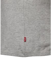 graues bedrucktes T-Shirt mit einem Rundhalsausschnitt von Levi's