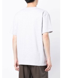 graues bedrucktes T-Shirt mit einem Rundhalsausschnitt von Toga