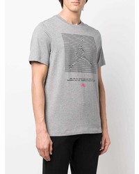 graues bedrucktes T-Shirt mit einem Rundhalsausschnitt von Jordan