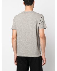 graues bedrucktes T-Shirt mit einem Rundhalsausschnitt von Ralph Lauren RRL