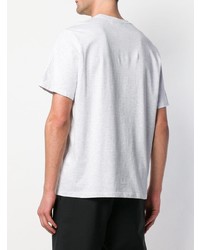 graues bedrucktes T-Shirt mit einem Rundhalsausschnitt von MSGM