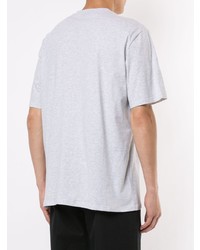 graues bedrucktes T-Shirt mit einem Rundhalsausschnitt von MSGM