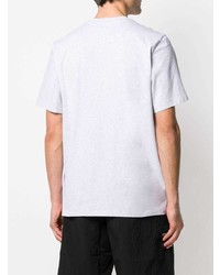 graues bedrucktes T-Shirt mit einem Rundhalsausschnitt von MSGM