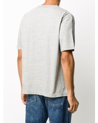 graues bedrucktes T-Shirt mit einem Rundhalsausschnitt von VISVIM