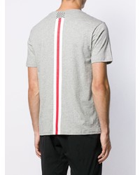 graues bedrucktes T-Shirt mit einem Rundhalsausschnitt von Geym