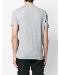 graues bedrucktes T-Shirt mit einem Rundhalsausschnitt von CP Company