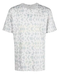 graues bedrucktes T-Shirt mit einem Rundhalsausschnitt von McQ