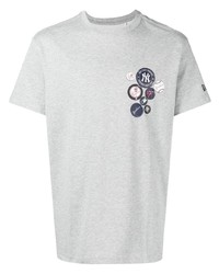 graues bedrucktes T-Shirt mit einem Rundhalsausschnitt von New Era Cap
