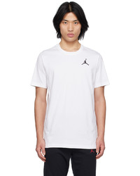 graues bedrucktes T-Shirt mit einem Rundhalsausschnitt von NIKE JORDAN