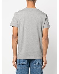 graues bedrucktes T-Shirt mit einem Rundhalsausschnitt von Isabel Marant