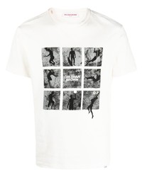 graues bedrucktes T-Shirt mit einem Rundhalsausschnitt von Orlebar Brown