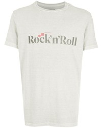 graues bedrucktes T-Shirt mit einem Rundhalsausschnitt von OSKLEN