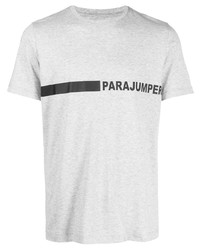 graues bedrucktes T-Shirt mit einem Rundhalsausschnitt von Parajumpers