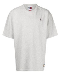 graues bedrucktes T-Shirt mit einem Rundhalsausschnitt von PATTA