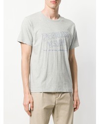 graues bedrucktes T-Shirt mit einem Rundhalsausschnitt von VISVIM