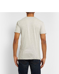 graues bedrucktes T-Shirt mit einem Rundhalsausschnitt von Marc by Marc Jacobs