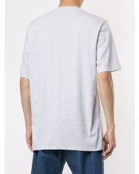 graues bedrucktes T-Shirt mit einem Rundhalsausschnitt von MSGM