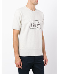 graues bedrucktes T-Shirt mit einem Rundhalsausschnitt von VISVIM