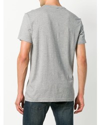 graues bedrucktes T-Shirt mit einem Rundhalsausschnitt von G-Star Raw Research