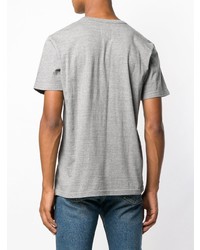 graues bedrucktes T-Shirt mit einem Rundhalsausschnitt von VISVIM