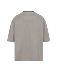 graues bedrucktes T-Shirt mit einem Rundhalsausschnitt von HONOR THE GIFT