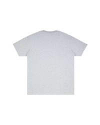 graues bedrucktes T-Shirt mit einem Rundhalsausschnitt von Supreme