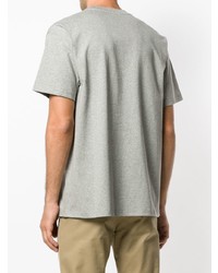 graues bedrucktes T-Shirt mit einem Rundhalsausschnitt von Carhartt