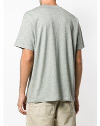graues bedrucktes T-Shirt mit einem Rundhalsausschnitt von Carhartt