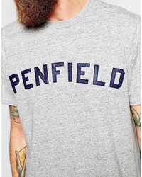 graues bedrucktes T-Shirt mit einem Rundhalsausschnitt von Penfield